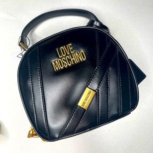 LOVE MOSCHINO BORSA NAPPA PU NERO CROSSBODY BAG